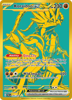 Koraidon ex Hyper Rare card from Paldean Fates
