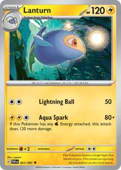 Lanturn Uncommon card from Paldean Fates