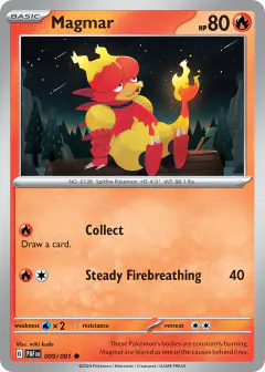 Magmar Common card from Paldean Fates
