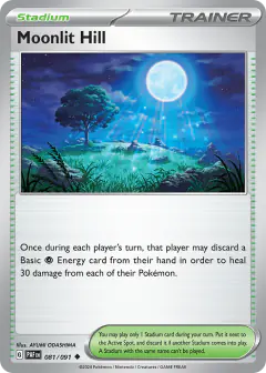 Moonlit Hill Uncommon card from Paldean Fates