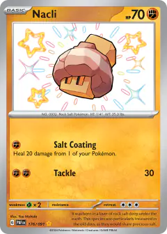 Nacli Shiny Rare card from Paldean Fates