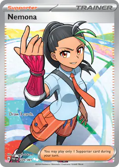 Nemona Ultra Rare card from Paldean Fates