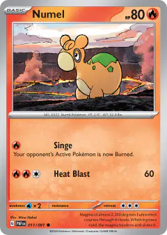 Numel Common card from Paldean Fates