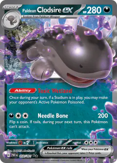 Paldean Clodsire ex Double Rare card from Paldean Fates