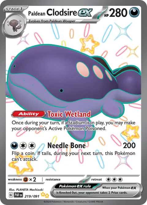 Paldean Clodsire ex Shiny Ultra Rare