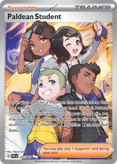 Paldean Student Ultra Rare card from Paldean Fates
