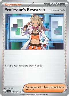 Professor's Research Rare card from Paldean Fates