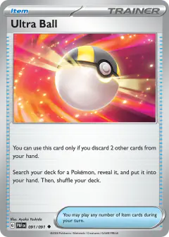 Ultra Ball Uncommon card from Paldean Fates