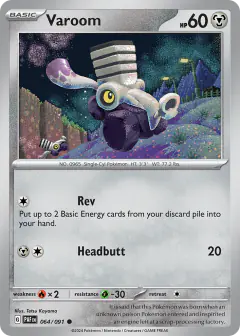 Varoom Common card from Paldean Fates