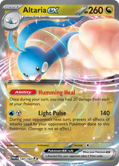 Altaria ex Double Rare card from Paradox Rift