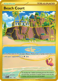 Beach Court Hyper Rare card from Paradox Rift