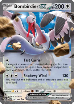 Bombirdier ex Double Rare card from Paradox Rift