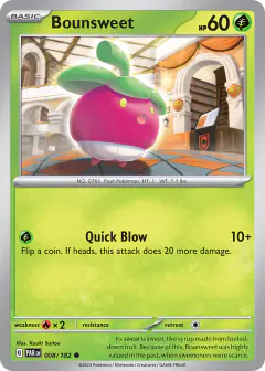 Bounsweet Common card from Paradox Rift