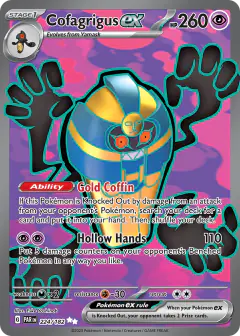 Cofagrigus ex Ultra Rare card from Paradox Rift
