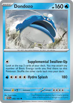 Dondozo Uncommon card from Paradox Rift