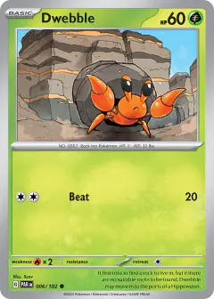 Dwebble Common card from Paradox Rift