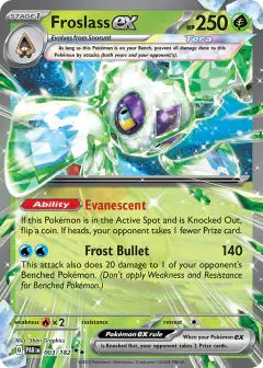 Froslass ex Double Rare card from Paradox Rift