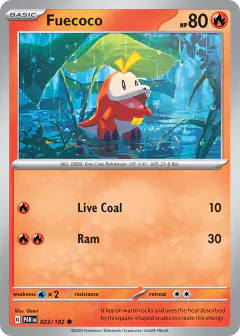 Fuecoco Common card from Paradox Rift
