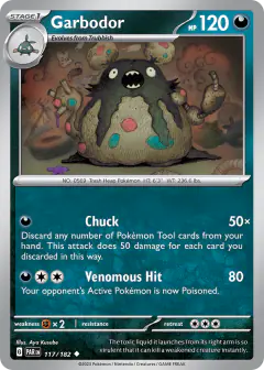 Garbodor Uncommon card from Paradox Rift