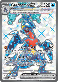 Garchomp ex Ultra Rare card from Paradox Rift