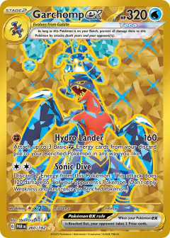Garchomp ex Hyper Rare card from Paradox Rift