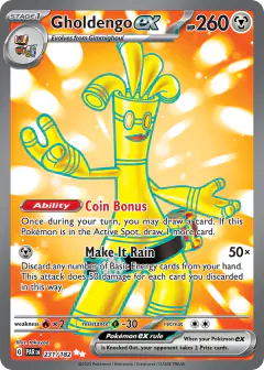 Gholdengo ex Ultra Rare card from Paradox Rift