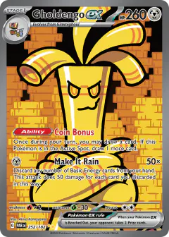 Gholdengo ex Special Illustration Rare card from Paradox Rift