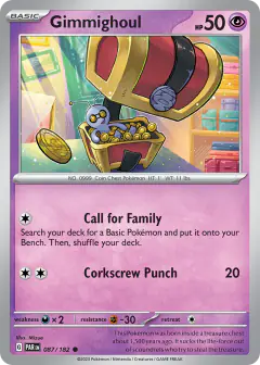 Gimmighoul Common card from Paradox Rift
