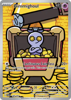 Gimmighoul Illustration Rare card from Paradox Rift