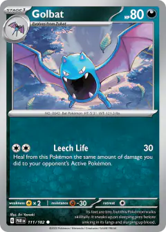 Golbat Common card from Paradox Rift