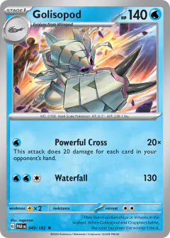 Golisopod Rare card from Paradox Rift