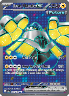 Iron Hands ex Ultra Rare card from Paradox Rift