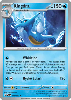 Kingdra Rare card from Paradox Rift