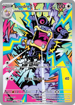 Loudred Illustration Rare card from Paradox Rift