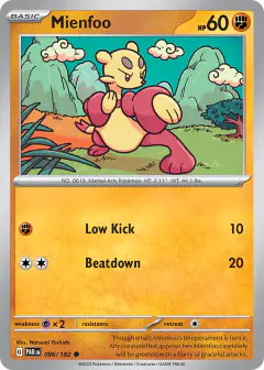 Mienfoo Common card from Paradox Rift