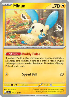 Minun Common card from Paradox Rift