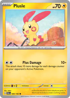 Plusle Common card from Paradox Rift