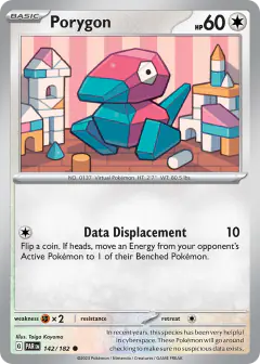 Porygon Common card from Paradox Rift