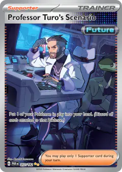 Professor Turo's Scenario Special Illustration Rare card from Paradox Rift