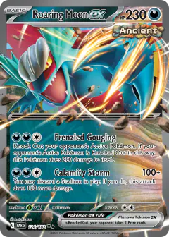 Roaring Moon ex Double Rare card from Paradox Rift