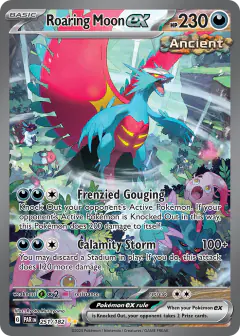 Roaring Moon ex Special Illustration Rare card from Paradox Rift