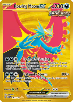 Roaring Moon ex Hyper Rare card from Paradox Rift