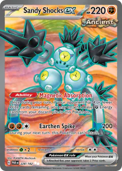 Sandy Shocks ex Ultra Rare card from Paradox Rift