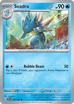 Seadra Common card from Paradox Rift
