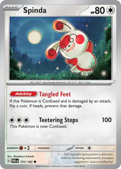 Spinda Common card from Paradox Rift