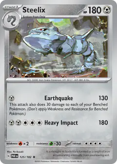 Steelix Rare card from Paradox Rift