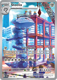 Steelix Illustration Rare card from Paradox Rift