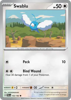 Swablu Common card from Paradox Rift