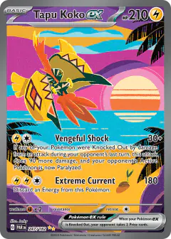 Tapu Koko ex Special Illustration Rare card from Paradox Rift