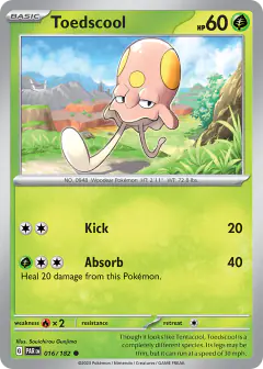 Toedscool Common card from Paradox Rift